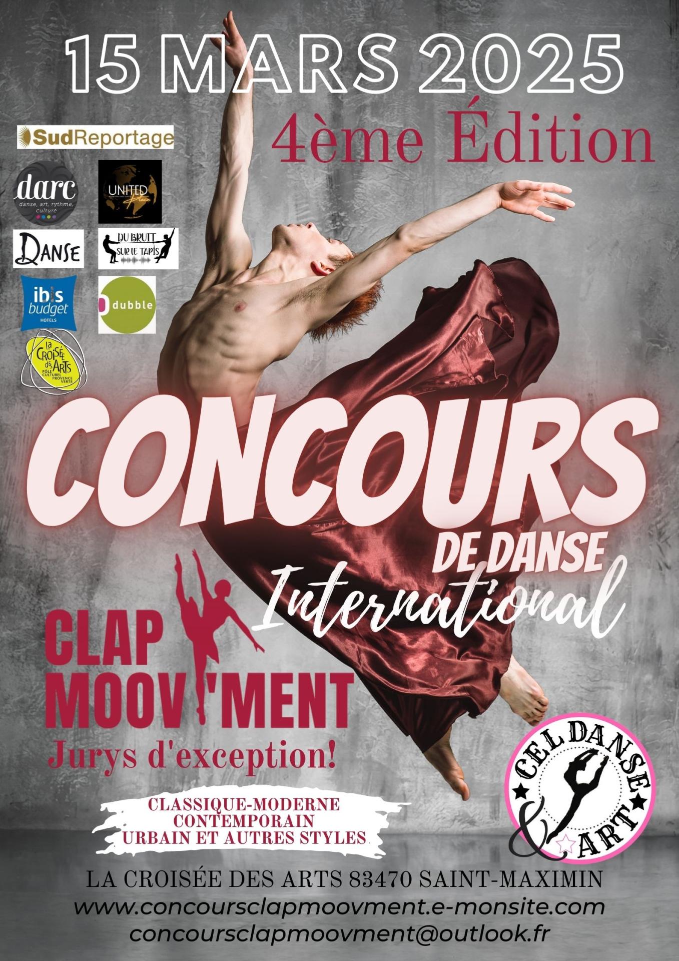 Affiche clapmoovment 2025 concours